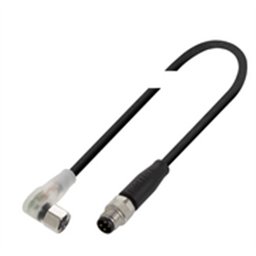купить BCC02RN Balluff Connector/cable, Female M8, Male M8, PUR, 0.30 m, Drag chain compatible