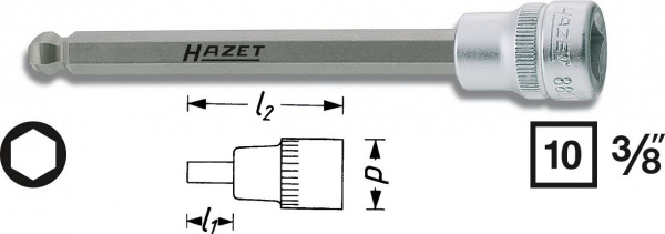 купить Hazet  8801KK-8 Innen-Sechskant Steckschluessel-Bit