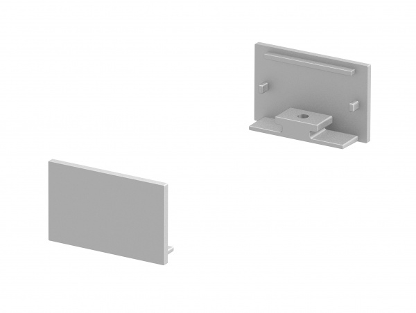 купить LI1000559 Schrack Technik GRAZIA 20 Endkappe flach, 2 Stk., flache Ausführung, alu