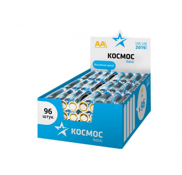 купить Элемент питания алкалиновый LR6 (уп.96шт) Космос KOCLR6_96BOX