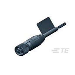 купить 1-2058000-1 TE Connectivity M12 Cable Assembly Single-Ended Female Straight / 2000 mm PVC Cable, 7 wire / Unshielded