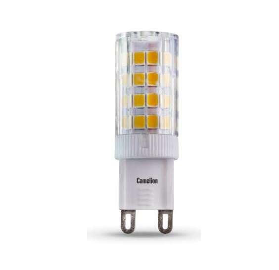 купить Лампа светодиодная LED4-G9/830/G9 4Вт капсульная 3000К теплый G9 340лм 220В Camelion 12244