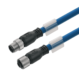 купить 1785130200 Weidmueller Copper data cable (Assembled) / Copper data cable (Assembled), Connecting line, No. of poles: 2, Cable length: 2 m, pin, straight - socket, straight