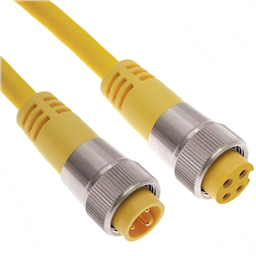 купить MIN-6MFPX-12 Mencom PVC Cable - 18 AWG - 600 V - 5.5A / 6 Poles Male to Female Straight Plug 12 ft
