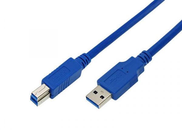 купить Шнур штекер USB A 3.0 - штекер USB B 3.0 0.75м Rexant 18-1602