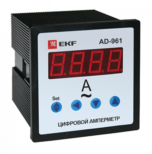 купить Амперметр цифровой AD-961 на панель 96х96 однофазный EKF ad-961
