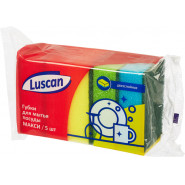 купить Губка для мытья посуды Luscan Макси 95х65х30мм 5 шт/уп