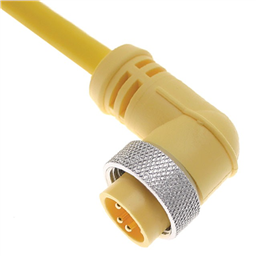 купить MIN-6MP-3-R Mencom PVC Cable - 16 AWG - 600 V - 8A / 6 Poles Male Right Angle Plug 3 ft