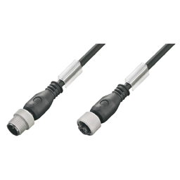 купить 1108830300 Weidmueller Sensor-actuator Cable (assembled) / Sensor-actuator Cable (assembled), Connecting line, M12 / M12, No. of poles: 3, Cable length: 3 m, pin, straight - socket, straight