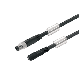 купить 1948680300 Weidmueller Sensor-actuator Cable (assembled) / Sensor-actuator Cable (assembled), Connecting line, M8 / M8, No. of poles: 4, Cable length: 3 m, pin, straight - socket, straight