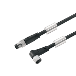 купить 1857660200 Weidmueller Sensor-actuator Cable (assembled) / Sensor-actuator Cable (assembled), Connecting line, M8 / M8, No. of poles: 4, Cable length: 2 m, pin, straight - socket, 90°