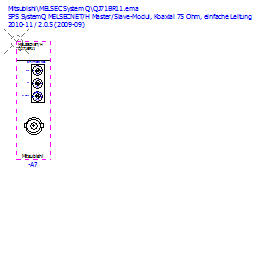 купить 127592 Mitsubishi PLC Q Series MELSECNET10/H Master/Slave module unit, Coaxial 75 Ohm simplex bus