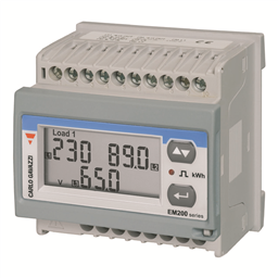 купить EM21072DAV63HOSPFBD Carlo Gavazzi Three-phase energy meter with removable front LCD display unit, 4-DIN, RS485 port, Certified according to MID Directive
