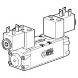 купить 7052022500 Metal Work Valve ISO 2 5599/1 5/3 electro-pneumatic slave monostable with spring mechanical open centres