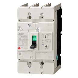 купить NV250-HVU_3P_175A_100/200/500mA_F Mitsubishi Earth Leakage Circuit Breaker 3-Pole 175A 100/200/500mA selectable Front connection type