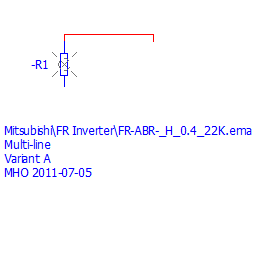 купить 46603 Mitsubishi External heavy duty brake resistor / 400V/350Ohm