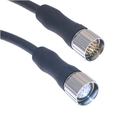 купить MCVP-19MFP-1M Mencom PUR Cable - 18/22 AWG - 150 V - 1/10A / 19 Poles Male Straight to Female Straight Plug 1 m