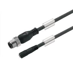 купить 1984530350 Weidmueller Sensor-actuator Cable (assembled) / Sensor-actuator Cable (assembled), Connecting line, M12 / M8, No. of poles: 3, Cable length: 3.5 m, pin, straight - socket, straight