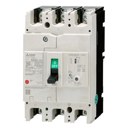 купить NV250-HV_3P_200A_100/200/500mA_F Mitsubishi Earth Leakage Circuit Breaker 3-pole 200A 100/200/500mA selectable Front connection type