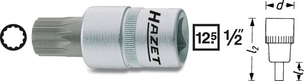 купить Hazet  990-18 Innen-Vielzahn (XZN) Steckschluessel-