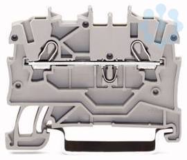 купить Клемма проходная 2х(0.14-1.5кв.мм) 48.5х33мм для Ex e син. для примен. во взрывоопасн. усл. по Ex I WAGO 2000-1204