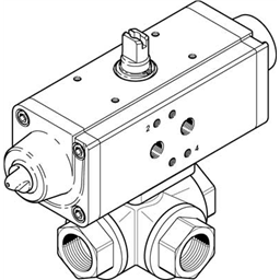 купить VZBA-1"-GGG-63-32L-F0405-V4V4T-PS30-R-90-4-C Festo Шаровой кран с приводом / 00995330