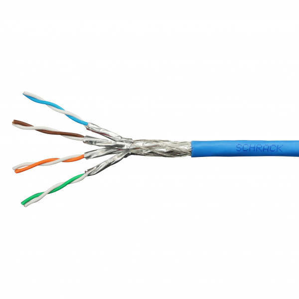 купить HSEKP423HP Schrack Technik S/FTP Kabel Cat.7, 4x2xAWG23/1, 1000Mhz, LS0H, Dca, 30% blau