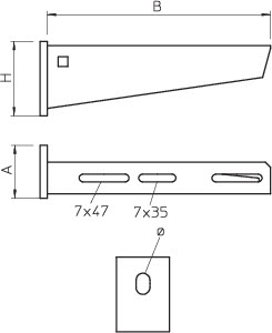 купить Кронштейн 610мм AW 30 61 VA4571 OBO 6443627