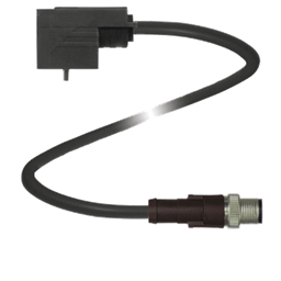 купить VMBI-2+P/Z2-1M-PUR-V1-G Pepperl Fuchs Valve connector, Form B (Ind), 2+PE, Z-diode, PUR cable to M12 round plug connector