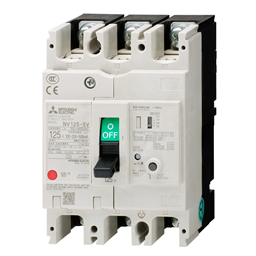 купить NV125-SV_4P_050A_30mA_F_CE Mitsubishi Earth Leakage Circuit Breaker CE/CCC 4-Pole 50A 30mA Front connection type