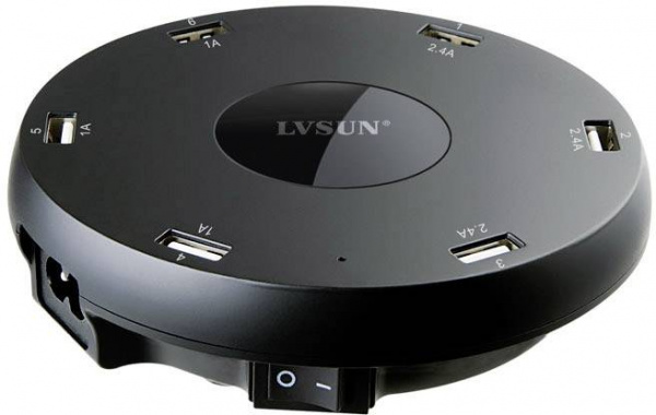 купить LVSUN Smart 6-Port LS-6U USB-Ladestation Steckdose