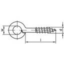 купить TOOLCRAFT Ringschrauboesen Typ 1 (d x L) 18 mm x 50