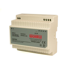 купить EPNW 2404 Wohrle Single Phase Power Supply, Output 24VDC / 4A / Input 88-264VAC (extended range Input) / for DIN-Rail