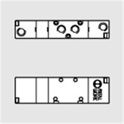 купить 7010012100 Metal Work 70 series valve pneumatic couplings 1/8" 5/3 with spring mechanical closed centres