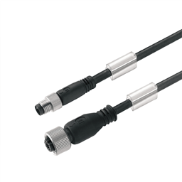 купить 1937980500 Weidmueller Sensor-actuator Cable (assembled) / Sensor-actuator Cable (assembled), Connecting line, M8 / M12, No. of poles: 4, Cable length: 5 m, pin, straight - socket, straight