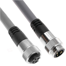 купить MINH-4MFP-12 Mencom PVC Cable - 14 AWG - 600 V - 15A - NA Color Code / 4 Poles Male with Male Thread-Female Straight Plug 12 ft