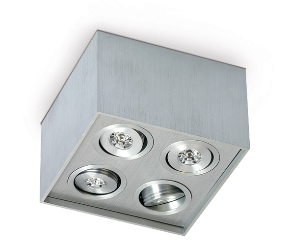 купить LID11333 Schrack Technik Pako-CL-Q/A2 LED 4x1W 6000K, IP20, aluminium