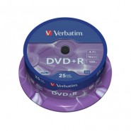 купить Носители информации Verbatim DVD+R 4,7GB 16х CB/25 43500