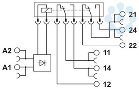 купить Модуль релейный PLC-RPT-24UC/21-21 Phoenix Contact 2900332