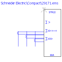 купить 29171 Schneider Electric trip unit - STR22ME 80 A 3 poles 3d / NS100