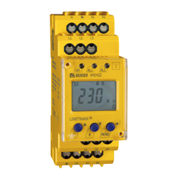купить B93010011 Bender Voltage Monitor 3ph 3(N)AC / Un:3(N)AC 40..65Hz 0..500/ 288 V / Us: DC / AC 42…460 Hz, 70..300 V     quick-blow fuse 6 A    screw terminal