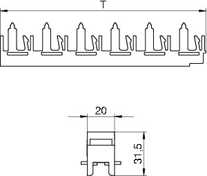 купить Соединитель профилей горизонт. 125мм PV N3 125H OBO 6288106