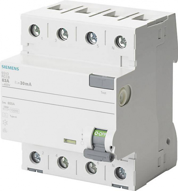 купить Siemens 5SV3742-6 FI-Schutzschalter    4polig 25 A