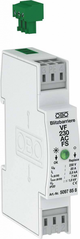 купить OBO Bettermann VF230-AC-FS 5097858 Blitzbarriere