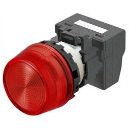 купить M22N-BP-TRA-RB-P Omron Indicator (Cylindrical 22-dia.), Cylindrical type (22/25 mm dia.), Plastic projected, Lighted, LED, Red, 12 VAC/VDC, Push-In Plus Terminal Block, IP66