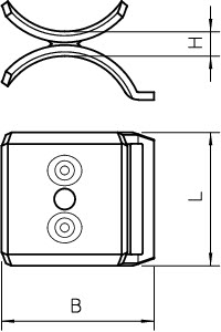 купить Пластина двойная d28-34мм 2058 M2 34 V2A OBO 1196601