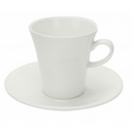 купить Кофейная пара Wilmax белая, фарфор, чашка 160 мл. &amp;amp;amp; блюдце WL-993005/AB