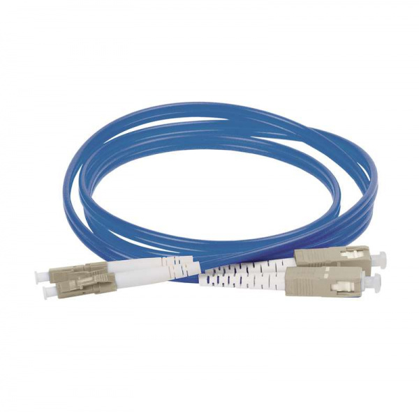 купить Патч-корд оптический коммутационный соединительный для многомодового кабеля (MM); 50/125 (OM4); LC/UPC-SC/UPC (Duplex) (дл.100м) ITK FPC5004-LCU-SCU-C2L-100M