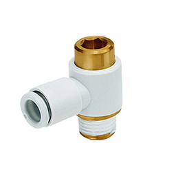 купить KQ2VS10-03NS SMC KQ2VS, One-touch Fitting White Color - Hexagon Socket Head Universal Male Elbow