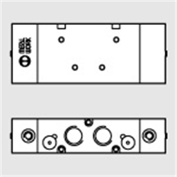 купить 7030012200 Metal Work 70 series valve pneumatic couplings 1/2" 5/3 monostable with spring mechanical open centres